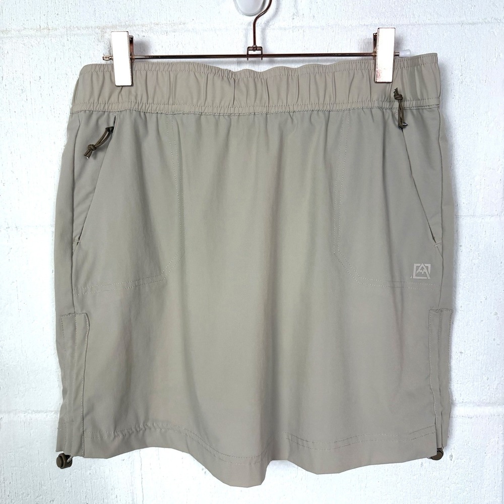Avalanche Womens Tech Skort Cinch Sides Zip Pockets Golf Walking Pickleball SZ S